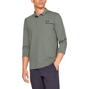 NWT Under Armour Men's Perpetual Utility HeatGear Golf Polo Moss Green XXL